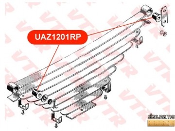 Bushing, Leaf spring shackle UAZ1201RP (VTR)