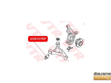 Suspension bush VO0107RP (VTR)