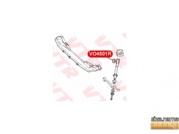 Suspension bush VO4501R (VTR)