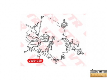 Suspension bush VW0102RP (VTR)