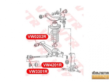 Сайлентблок VW0202R (VTR)