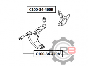 Сайлентблок C100-34-470A (R8)