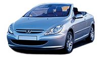 Wipers for Peugeot 307 T5 (03-05) coupe-cabriolet